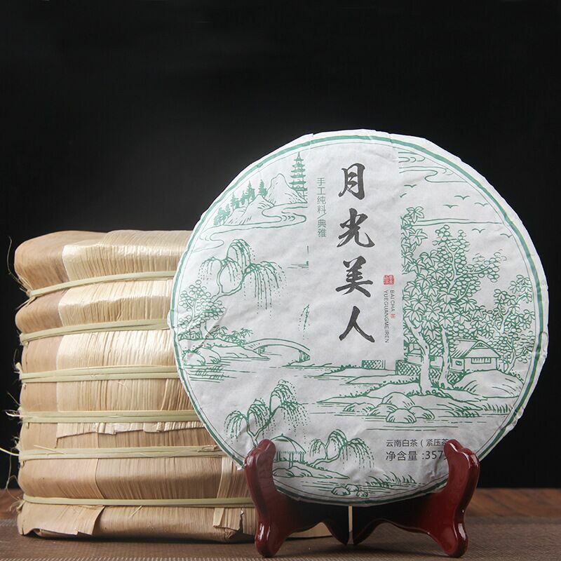 Moonlight White Moonlight Beauty Pu'er Tea Cake Yunnan New Cha Puerh Tea 357g 普洱 Secondary image