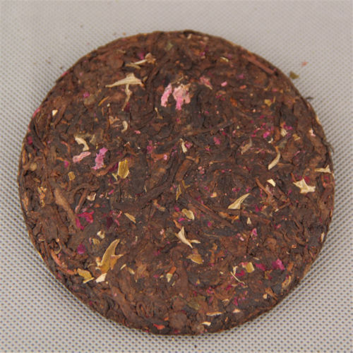 Healthy Pressed Tea Green Food Yunnan Organic Ripe Puer Tea Rose Flavor Tea 100g Main image