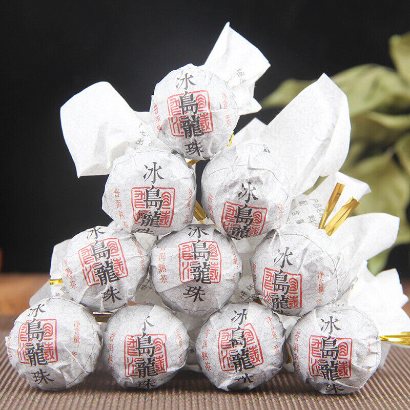 Small Grain Tea Ancient Tree Longzhu Tuocha Bulk Bingdao Cooked Pu'er Tea 500g Main image