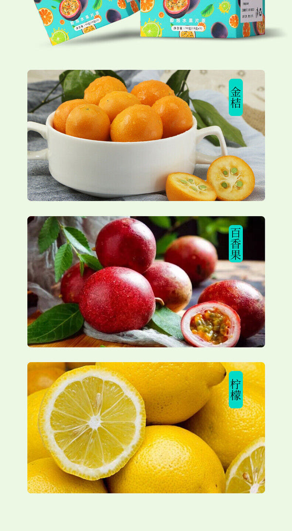 China Vitamin C Lemon Passion Fruit Instant Fruit Tea Kumquat-Passion Fruit Tea