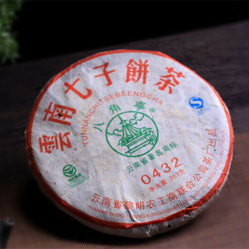 Ancient Tree Cha Pu Erh Tea 0432 Ba Jiao Ting Li Ming Puer Pu Er Tea Cake 357g