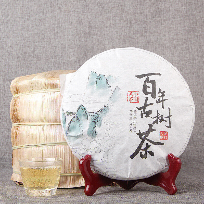 Pu'er Green Tea Cake Pure Ancient Tree Pu-erh Tea Top Premium Chinese 357g