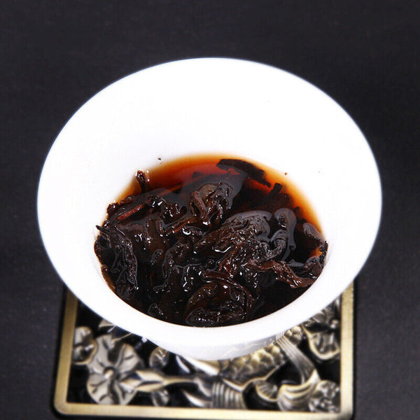 Top-Grade Black Tea Natural Pu-Erh Ripe Tea Purple Bud Fermented Tea Brick 250g