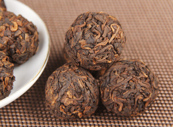 Small Grain Tea Ancient Tree Longzhu Tuocha Bulk Bingdao Cooked Pu'er Tea 500g
