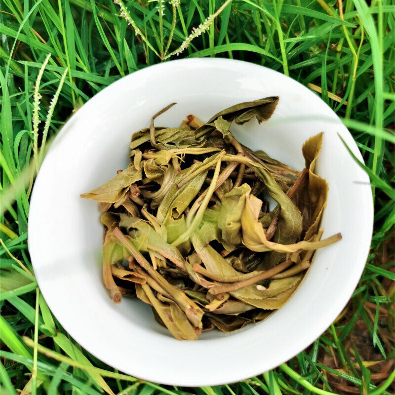 Zhonghong Yin Bow Ancient Tree Tea Yiwu Wanggong Pu-Erh Spring Tea Cake 357g