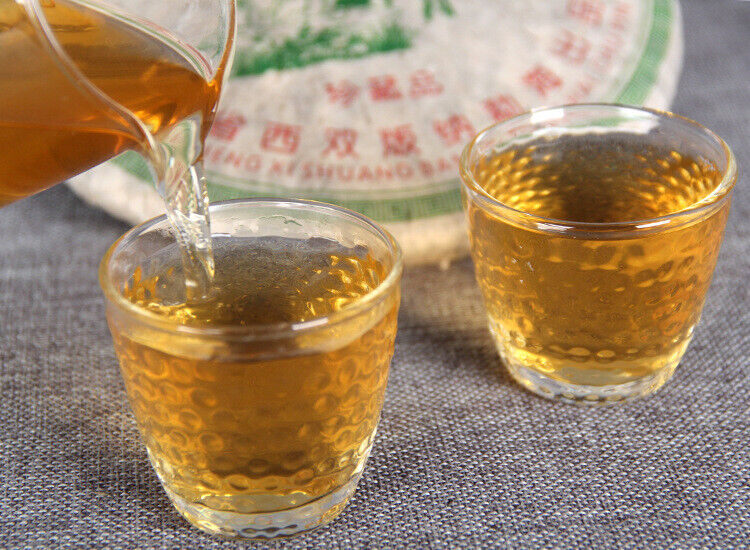 Puerh Green Tea Pu-Erh Tea Pressing Process Cha Pu'er Tea Cake Craft Tea 357g Main image