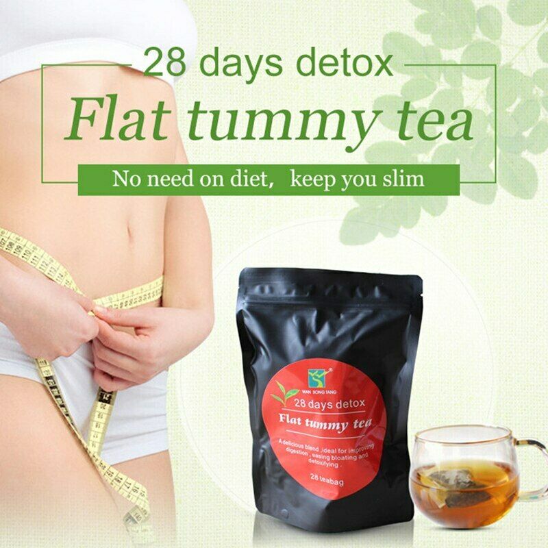 脂肪燃烧减肥排毒减肥茶  Detox Flat Tummy Tea Detox Flat Tummy Tea Zhi Fang Ran Shao Jian Fei