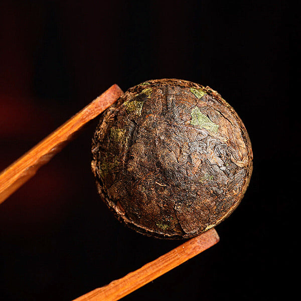 Pu'er Black Tea Health  Mini Tea Cake Pu-Erh Ripe Tuocha Golden Bag 200g