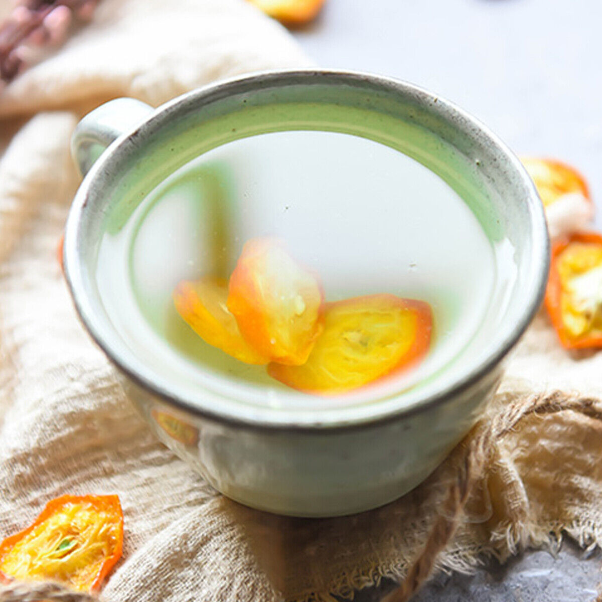 Fruit Tea An Appetite Chinese Special Moistening Lung Health Kumquat Slices Tea Main image