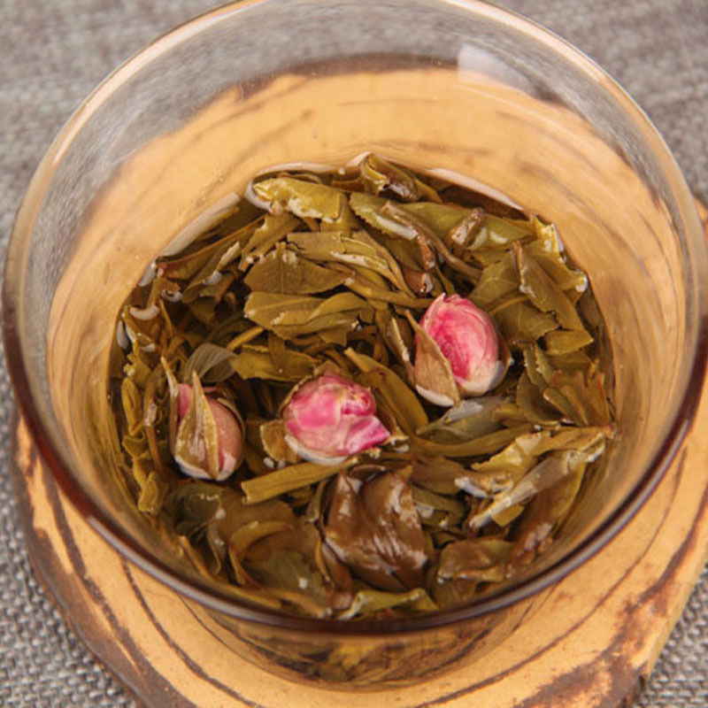 TemuTea Rose herbal tea 500g Chinese handmade puer tea raw Pu er old trees pu'er cha min