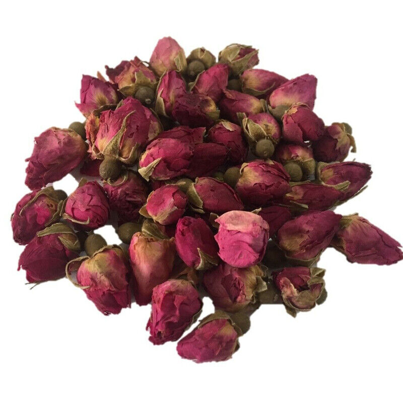 100% Natural Herbal Health Care Top Premium Dried Red Rose Buds (4 Oz. Bag) Secondary image