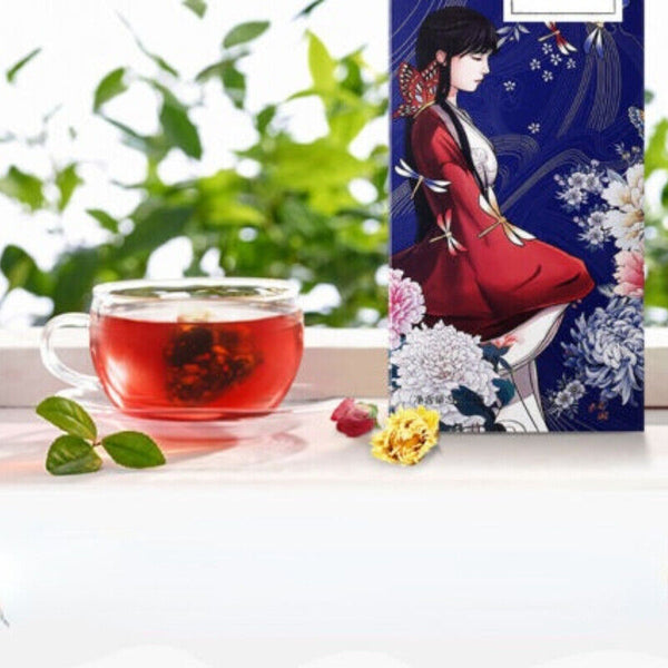 Xiaoyao Herbal Camellia Tea Chixiaodou Barley Rose Tea Chrysanthemum Tea 9g*10