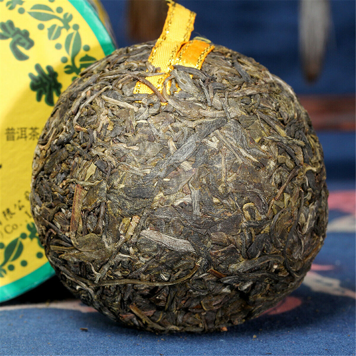 Cha Pu-Erh Tea Green Tea with Box Xiaguan Golden Silk TuoCha Puer Shen Puer 100g Main image