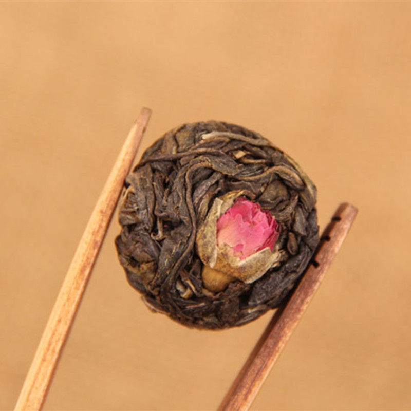 TemuTea Rose herbal tea 500g Chinese handmade puer tea raw Pu er old trees pu'er cha min