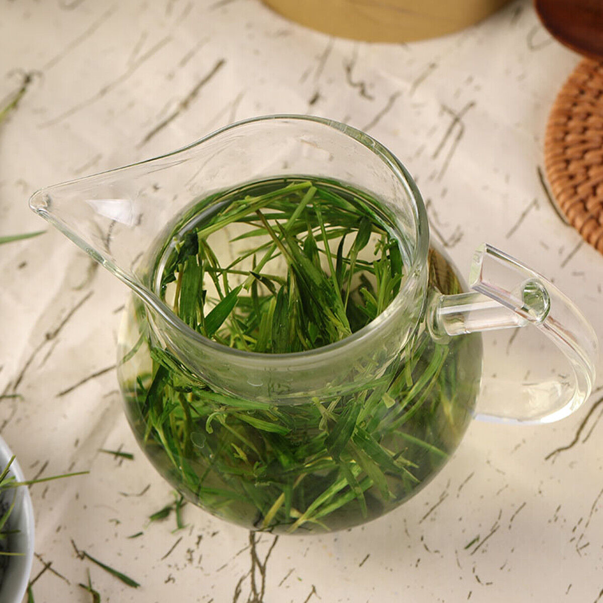 Wild Green Food China Laoshan Herbal Tea Mountain Pink Tea Top Grade Shizhu Tea