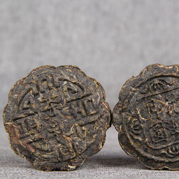 Pu'er Cha Tea Yunnan Puerh Tea Moon Cake Flower Good Moon Round Health Care 100g