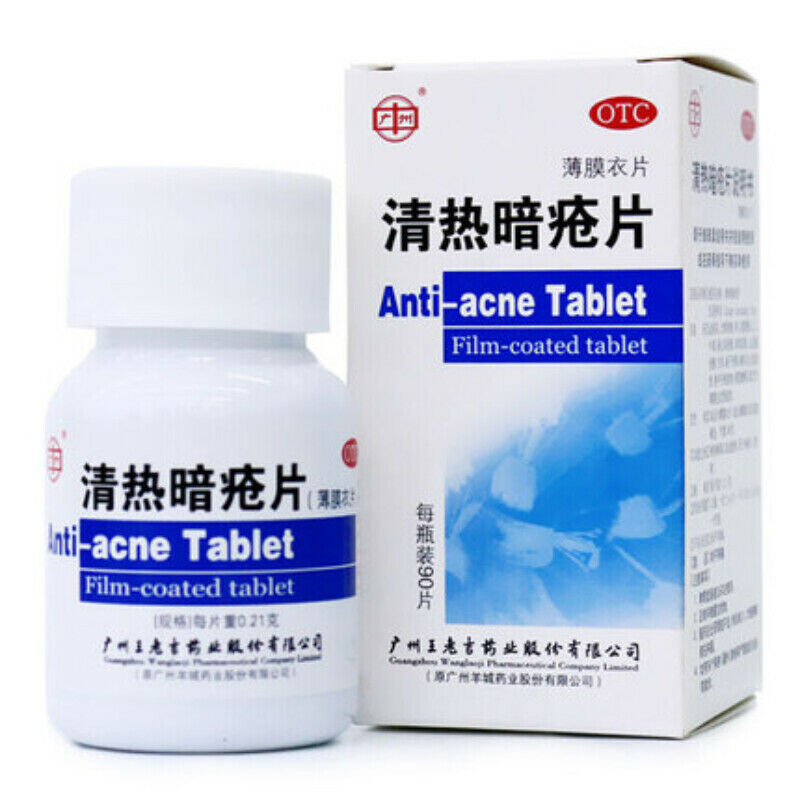 Wanglaoji qingre anchuang 90片 王老吉清热暗疮片