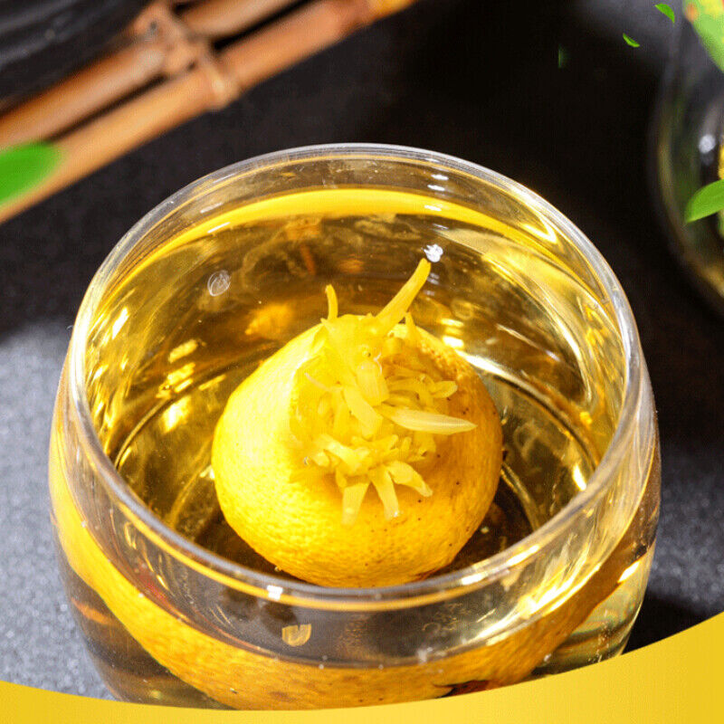 小柠檬菊花茶 金丝皇菊柠檬 红茶古树滇红花草茶徽锄头 Dianhong Herbal Black Tea lemon Chrysanthemum Tea 200g
