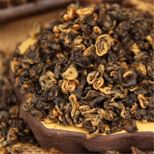 Curled(1 Bud 1 Leaf ) *200 Grams Natural Dian HongHealth Drink Yunnan Black Tea
