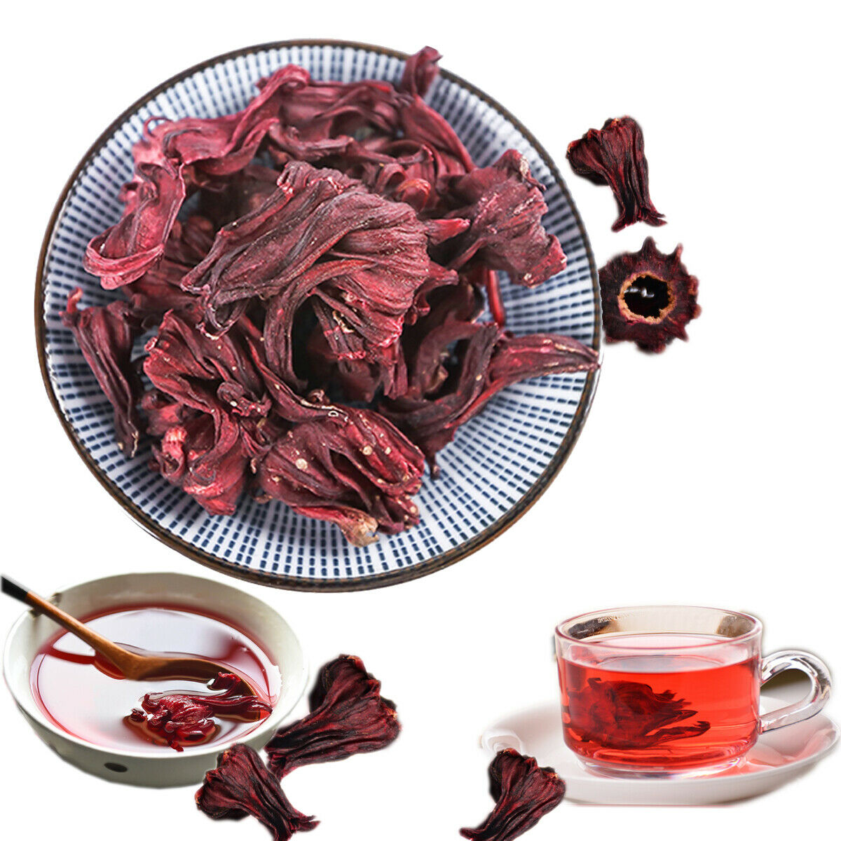 Leaves Sour Plum Soup Rose Dried Flower Tea Roselle Tea Rose Luoshen Flower Tea Secondary image