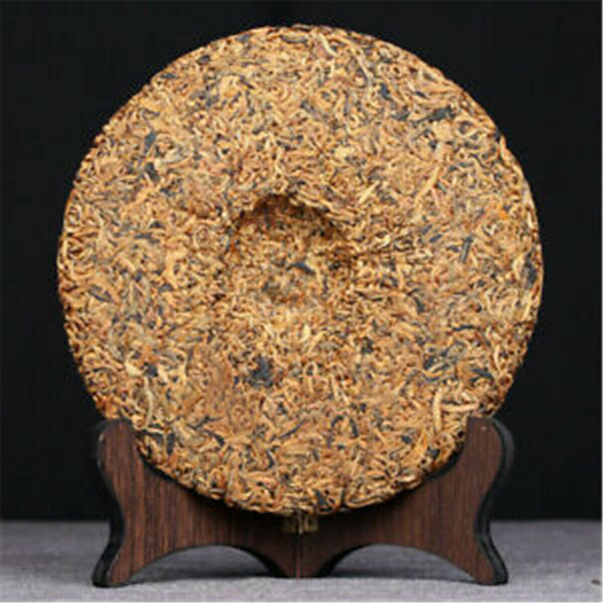 357g Yunnan Natural Golden Buds Dian Hong Chinese Black Tea Cake Organic Red Tea