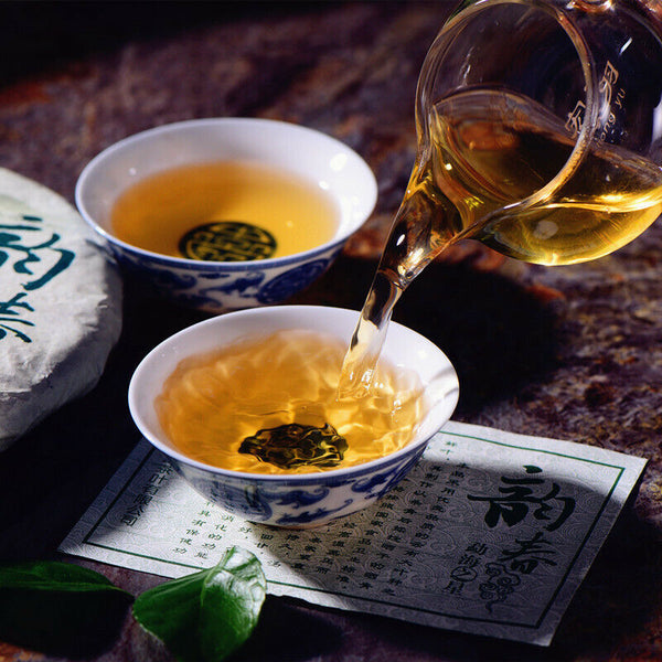Specialty Tea Natural Big Tree Pu'er Green Tea Yunnan Pu-Erh Cha Tea Cake 357g