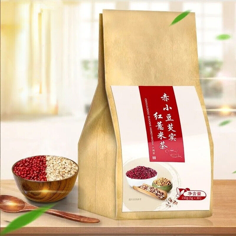 Red Beans Barley Health Tea Chinese Specialty 红豆薏米茶 赤小豆芡实去湿气养生茶 5g*30小袋 Main image
