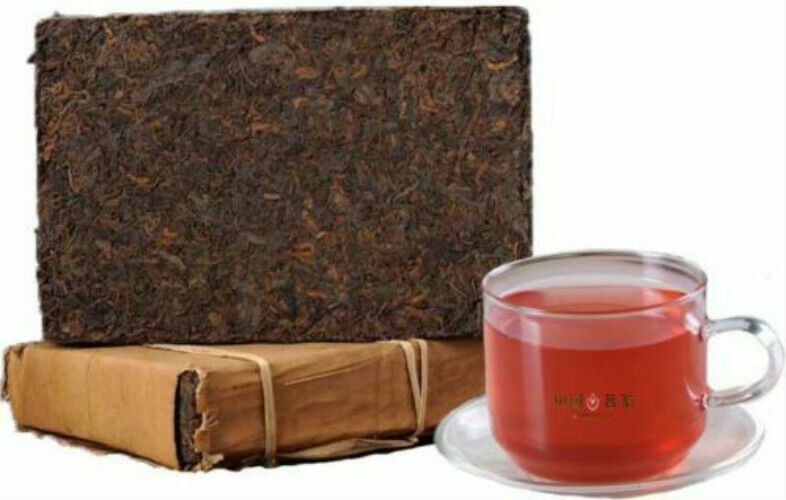 Pressed Tea Ecology Black Tea Yunnan Pu-Erh Tea Brick Organic Cooked Puer 250g Main image