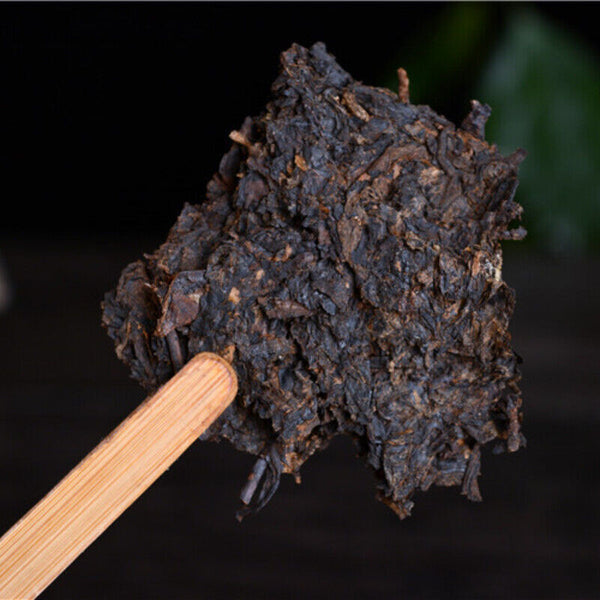 Yunnan Pu'er Ripe Tea Natural Big Leaf Puerh Tea Cake Top Chinese Dark Tea 357g