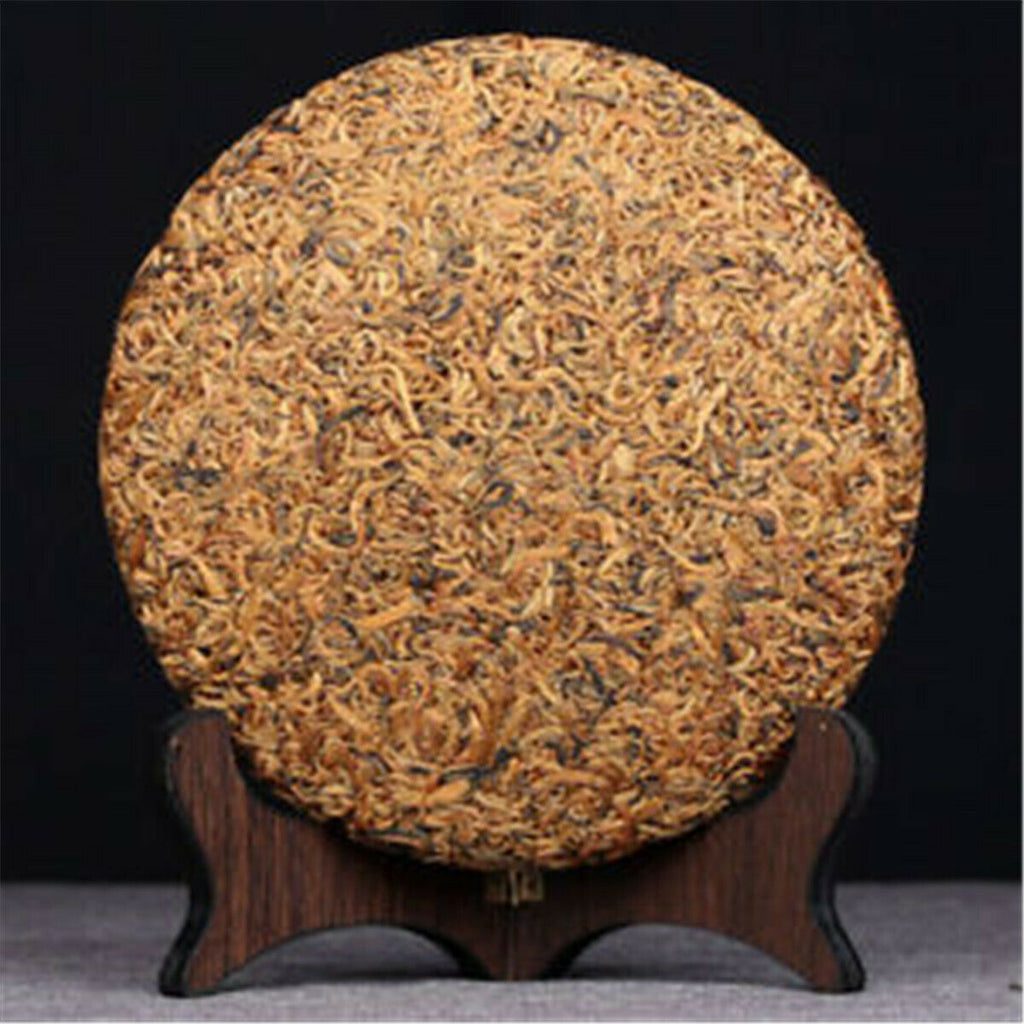357g Yunnan Natural Golden Buds Dian Hong Chinese Black Tea Cake Organic Red Tea