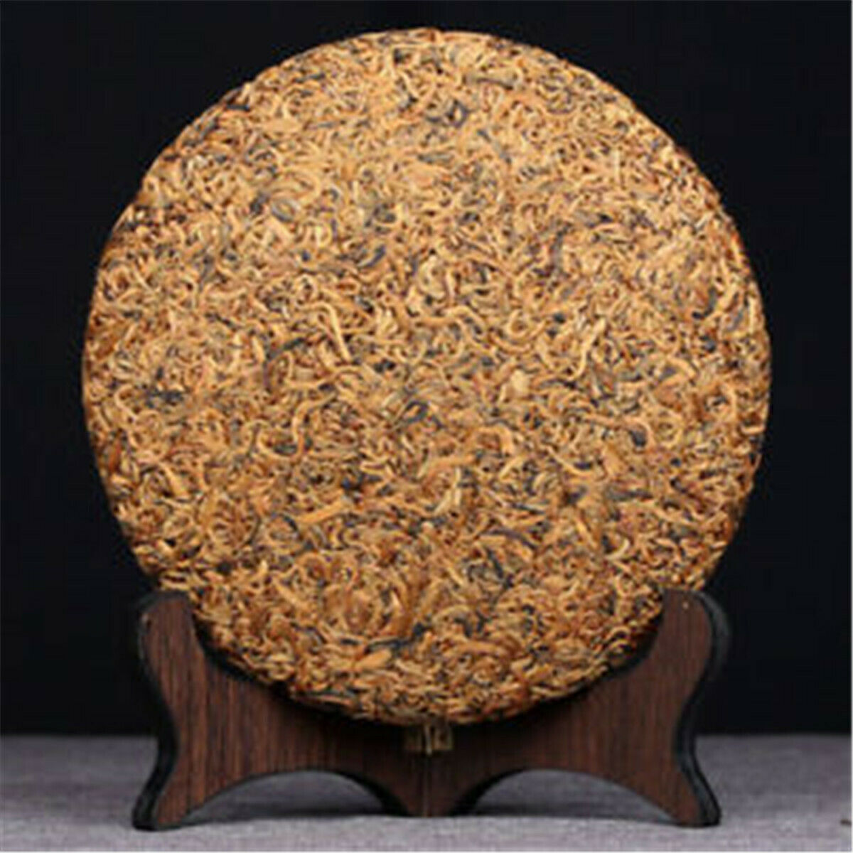 357g Yunnan Natural Golden Buds Dian Hong Chinese Black Tea Cake Organic Red Tea