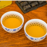 Genuine Jun Shan Huang Cha China Yellow Tea Mini Gold Brick Pressed Tea 45g Box