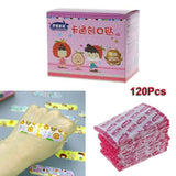 Ka Tong Chuang Ke Tie Beng Dai Fang Shui Zhi Xue卡通创可贴绷带防水止血绷带透气贴片120 件装