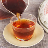 Slimming Red Tea Certified Aged Pu'er Tea Gongting Chen Yun Cooked Tea 357g