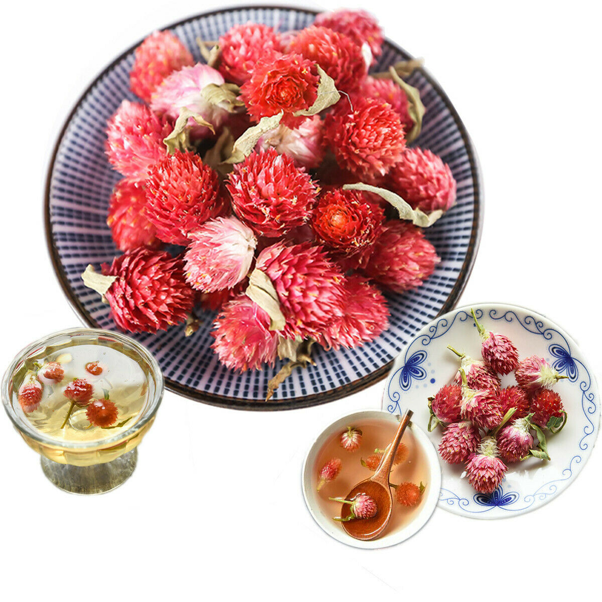 Herbal Tea Qian Ri Hong Flowers Tea Pure Natural Bulk of Hongqiao Plum Blossom Main image