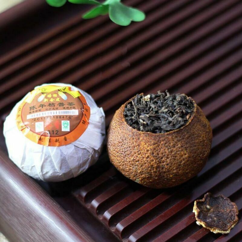 Natural Tangerine Peel Pu'er Tea Big Red Mandarin Pu-Erh Menghai Black Tea 500g Secondary image