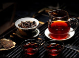 Yunnan 357g Pu-erh Tea Puerh Ripe Tea Wishful Tea-cake Top Class Cooked Shu HelloYoung Tea