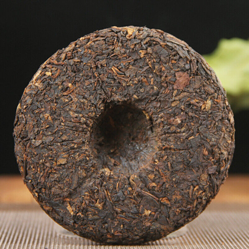 Pressed Tea Ancient Tree Puer Black Tea Cake Yunnan Organic Ripe Puer Tea 100g