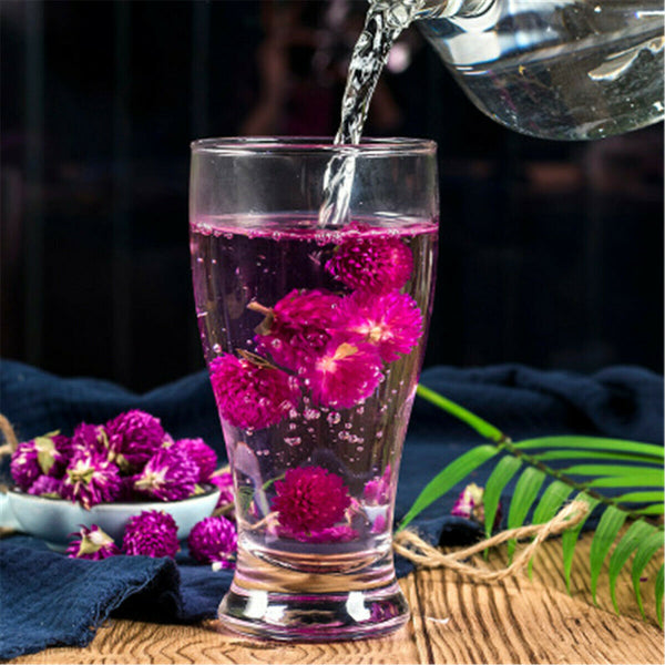 Flos Gomphrena Globosa Flower Tea Herbal Tea Healthy Tea Drink Food Qian Ri Hong