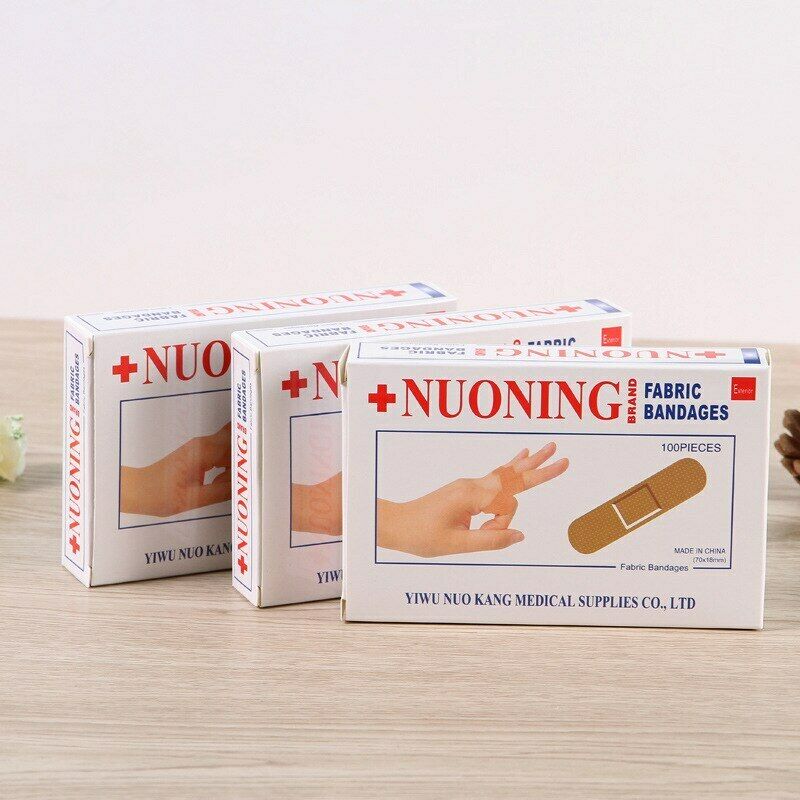 Nuo Ning Chuang Ke Tie Wu Jun Zhi Xue Chuang Ke Tie诺宁创口贴无菌止血创可贴一次性医用伤口贴100片/盒 Secondary image