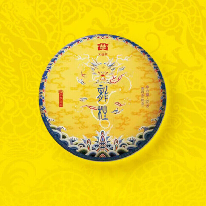 Ripe Puer Cake Dragon Pole TAETEA Menghai Dayi Classical Pu-erh Tea 357g 2101 Secondary image