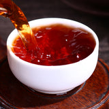 Pu erh Cooked Tea Yunnan Brown High Mountain Ecological Ripe Puer Tea Cake 200g