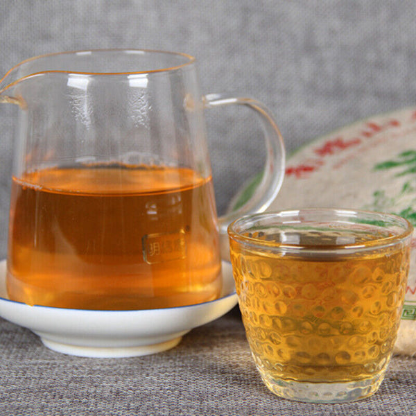 Puerh Green Tea Pu-Erh Tea Pressing Process Cha Pu'er Tea Cake Craft Tea 357g