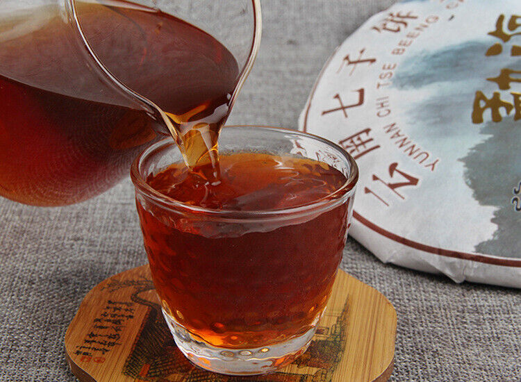 Yunnan Qizi Golden Bud Pu-erh Tea Cake Health Care Chinese Pu'er Black Tea 357g Main image