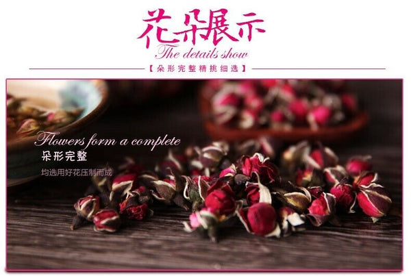 Organic Dried Rose Tea Healthy Drink Chinese Herbal Tea Top Flower Tea Cake 200g