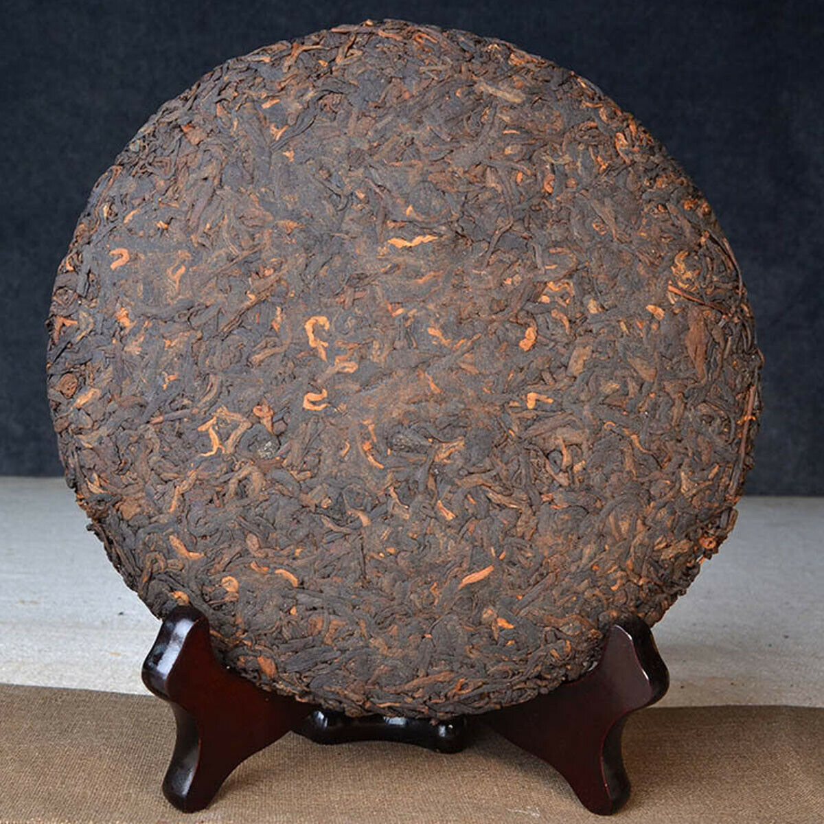 Cooked Puerh Tea Cake Brown Ancient Trees Tea Yunnan Menghai Ripe Puer Tee 357g