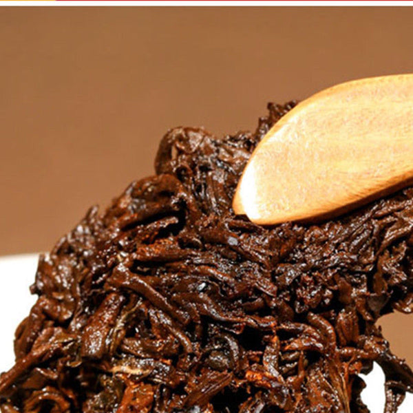 TemuTea China puer tea ripe tea 10 yrs old Pu-erh tree nature golden bud fully fermented