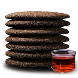 357g Yunnan Pu-erh Tea Pu'er Ripe Tea Menghai Spring Cooked Black Seven Cake Tea