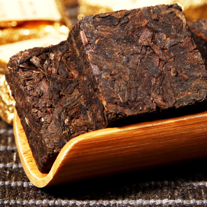 Small Square Brick Tea Natural Pu-Erh In Iron Box Health Care Black Tea 250g Main image