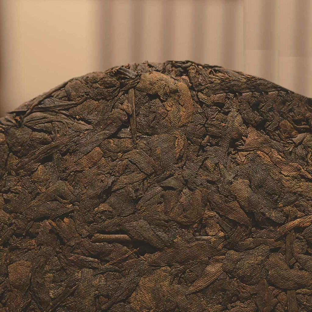 Premium Black Puerh Cha China Yunnan Pu'er Tea Cake Qizi Aged Mountain Tea 357g